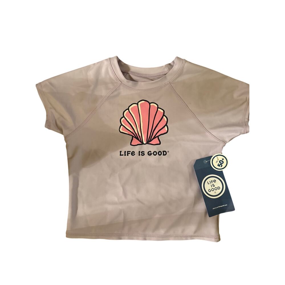 LIFE IS GOOD - NEW- swim shirt, rash guard, UPF 50